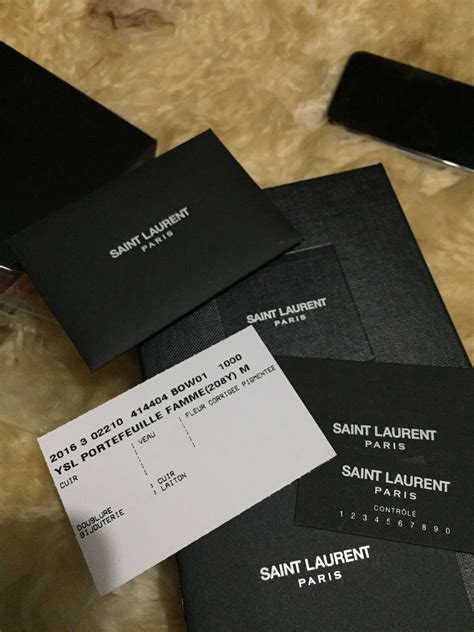 How to Read YSL Authenticity Card: A Guide .